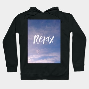 Relax - relaxing blue sky print Hoodie